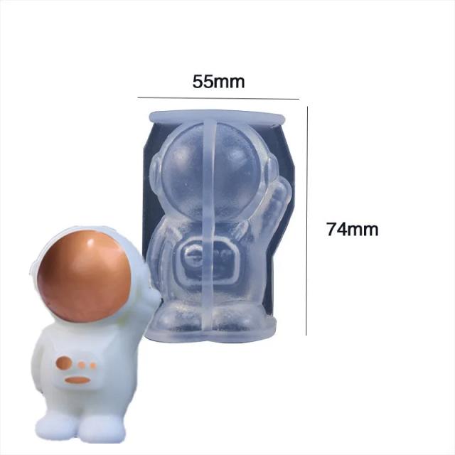 Molde Silicone Astronauta Artesanal Vela Gesso Decoração Artesanato
