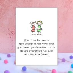 Cartão de aniversário para melhor amigo e amizade, Cartão criativo, Este é o presente perfeito para amigos, 1 pc - Image 6