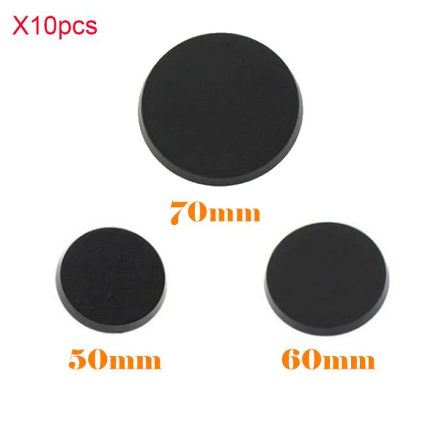 Conjunto de 10 Bases Redondas para Exibição - Modelos de 50mm, 60mm e 70mm