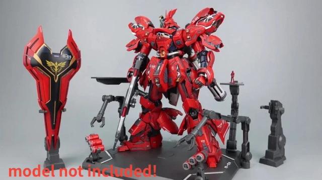 Suporte Gnaku para Modelos Show e Hobby - Plataforma DIY para MG SAZABI VER.KA e RX-93 Ka 1:100