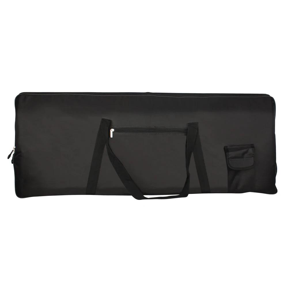 Waterproof Oxford Bolsa de Transporte, Pacote Eletrônico, Preto, Portátil, Armazenamento, Suporte, Teclado, Acessórios Instrumento, 76 Chaves - Image 1