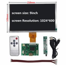 9 Polegada 1024*600 monitor de tela lcd tft com placa de controle do motorista hdmi-compatível para lattepanda, raspberry pi banana pi - Image 2
