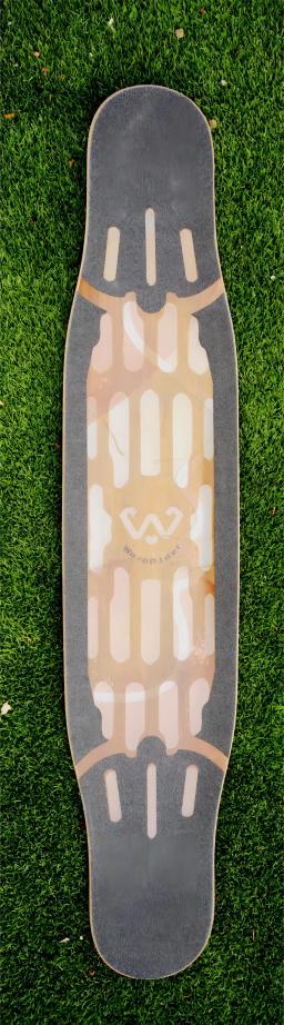 Longboard Deck Oco Design, Dance Board, Fibra De Vidro, Deck De Bambu, Pro Qualidade, Estilo Livre, Deck De Skate, 116cm, 43" - Image 5