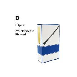 77HC 10 pçs/set Alto/Soprano/Tenor Saxofone Reeds Força 2.5 Bb Clarinete Reed - Image 3