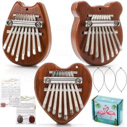 Mini piano de polegar de 8 teclas Kalimba, piano portátil, instrumento musical, presente para adultos e crianças - Image 1