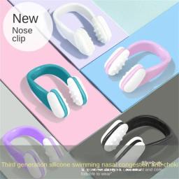 Grampo macio do nariz do silicone para a natação, grampo unisex do nariz, acessórios dos esportes aquáticos para crianças e adultos - Image 5