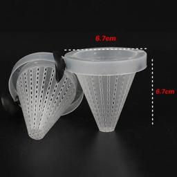 Plástico cônico Worm Alimentador para aquário, Red Worm, Bloodworm Alimentação, Funil Cup, peixe salmoura, Shrimp Food Tool, 2pcs por lote - Image 4