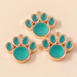 Esmalte Colorido Gato e Cachorro Pata Encantos, DIY Handmade Brincos, Pulseiras e Colares, Fazer Jóias, Artesanato Acessórios, Novos - Image 2