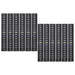 Temperatura do tanque de peixes, Termômetro de aquário Adesivos, Dispositivo de tiras de papel, Digital para unhas, 12 pcs - Image 4