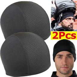 Boné de ciclismo para motocicleta, secagem rápida, respirável, absorção de umidade sob o capacete, forro interno, cúpula, boné esportivo, acessórios de motor - Image 2