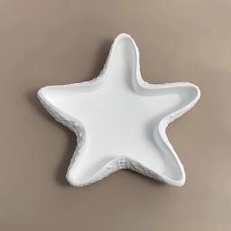 Bandeja De Armazenamento Starfish Shell Molde De Silicone De Gesso, Gesso Artesanal Conch, Frasco De Concreto, Resina Epóxi, Home Decor Mould - Image 5
