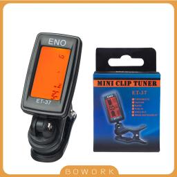 Eno ET-37 clip-on afinador de guitarra cor display digital afinador de guitarra para guitarra acústica baixo ukulele peças de guitarra acessórios - Image 1