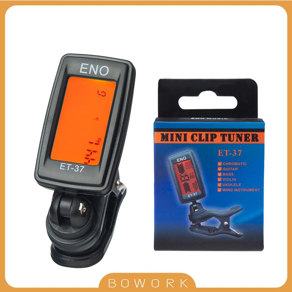 Eno ET-37 clip-on afinador de guitarra cor display digital afinador de guitarra para guitarra acústica baixo ukulele peças de guitarra acessórios - Image 1