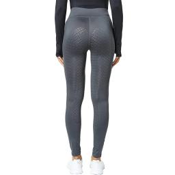 Calças de silicone de assento completo das mulheres roupas esportivas equestres elásticas cintura alta calças de equitação apertadas calças de borracha de gotejamento - Image 2