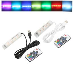 USB Powered Remote Control Colorido Peixe Lâmpada LED, Aquarium Light, Micro Aquarium Light, Acessório Paisagem - Image 2