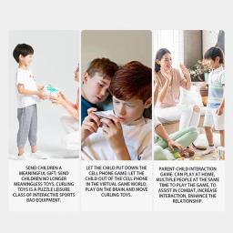 Mesa multifuncional Mini Shuffleboard, Curling de mesa interior, divertido jogo de esportes, Curling minúsculo desktop, 3 em 1 - Image 5