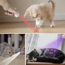 4-em-1 animais de estimação gatos infravermelho teaser brinquedos multifuncional recarregável vários padrões iq treinamento brinquedo luminoso animais de estimação brinquedo - Image 2