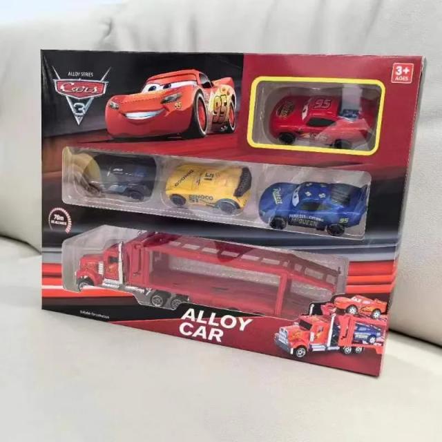 Pixar Carros Relâmpago McQueen e Jackson Storm Modelo Diecast 1:55