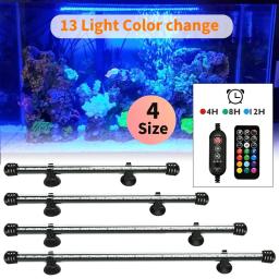 Aquário Controle Remoto LED Light, Lâmpada de Mergulho, Planta Crescer Iluminação, Aquário Subaquático, RGB, 21, Acessórios, UE - Image 2