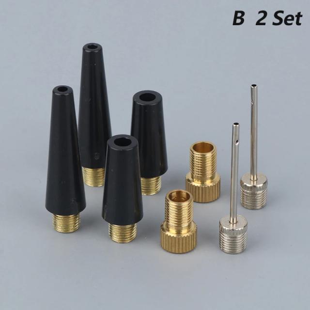 Kit de Adaptadores de Agulha Inflável para Bomba - Ideal para Futebol, Basquete, Carros e Pneus de Bicicleta, 2 Peças