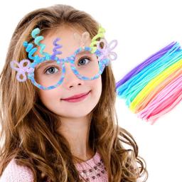 Colorido Chenille Pipe Cleaners Craft para crianças, hastes artesanais, furar limpadores, DIY Artes Suprimentos, brinquedos educativos para crianças, 40 pcs, 100pcs - Image 3