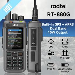 Radtel RT-880G 10w APRS + GPS Ham Radio com repetidor de banda cruzada onda curta HF SSB CB Walkie Talkie AM USB LSB CW 1024 canais - Image 1