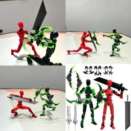 Titan DIY 13 figuras de ação, 3D impresso, multi-articulado, Movable Lucky Dummy, figura de ação, T13 - Image 4