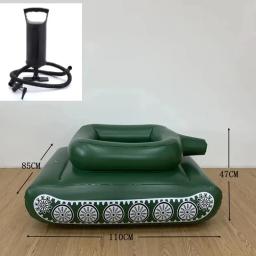 Linha flutuante inflável para crianças, tanque de água, anel de assento - Image 2