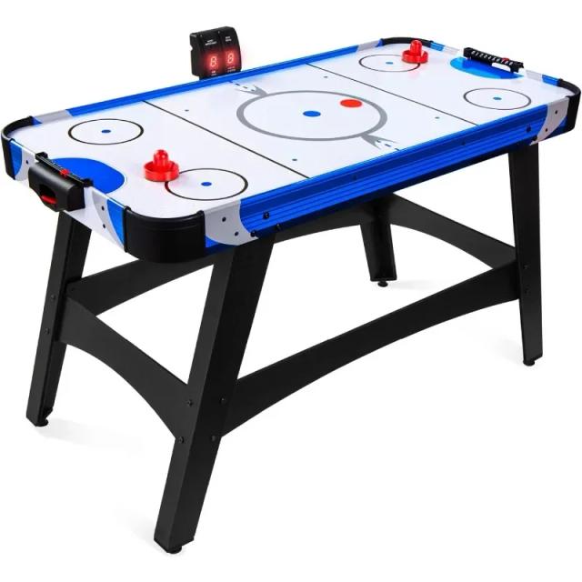 Mesa de Air Hockey Estilo Arcade 58" para Sala de Jogos - Inclui 2 Discos e 2 Empurradores, Ideal para Casa e Escritório