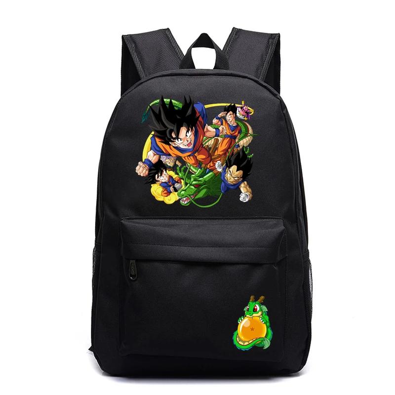 Anime saiyan mochilas para meninos meninas impressão goku mulheres kawaii mochila masculina saco de escola japonês estudante bookbag - Image 1