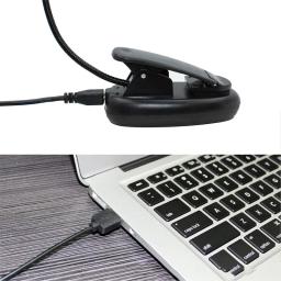 Flexível Eye-Friendly Folha Flexível Desk Lamp, Ajustável, Tablet Suporte Portátil, Clip-on Leitura, Recarregável Livro Luz - Image 3