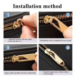Universal Destacável Metal Zipper Head Repair Kits, Extrator de Zíper, Slider, Artesanato DIY, Costura, Acessórios de Roupas, 10Pcs - Image 4