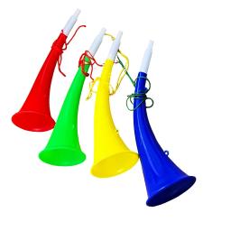 Plastic Handheld Air Cheering Chifre para Futebol, Party Theme Game, Cheerleading Props, Fãs da Copa do Mundo, 2pcs - Image 2
