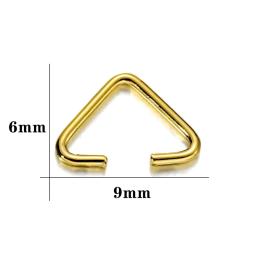 100 pçs 6x9mm metal ferro triângulo fechos fivela conectores fechos ganchos para diy pulseira colar jóias fazendo acessórios - Image 2