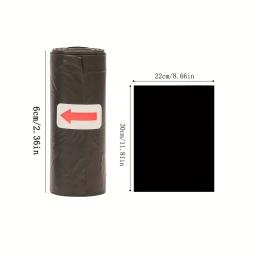 Biodegradável Pet Cocô Sacos com Breakpoint, Cão e Gato Cocô Sacos, Grosso, Limpeza ao ar livre, Puppy Pooper Scooper, 1 Rolo, 100Rolls - Image 2