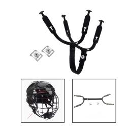 Hóquei capacete Chin Strap com clipes único Snaps, fivela destacável - Image 3