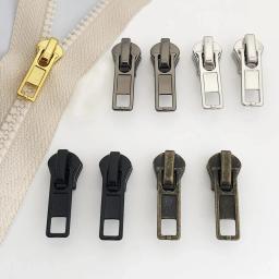 Retro Zíperes Decorativos para Zips De Resina De Metal, Zipper Slider, Cabeça Extrator De Saco, Kits De Reparação De Roupas, Acessório De Costura, 20Pcs, 3, 5 - Image 2