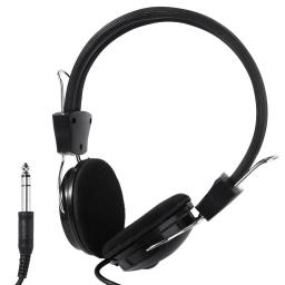 Fone de ouvido musical para piano elétrico, Headset com fio, Headphones Handfree com fio, Guitarra elétrica, 6,5mm - Image 1