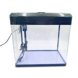 30l único pequeno tanque de peixes aquário aquário aquário aquário grande vidro com luz led - Image 6