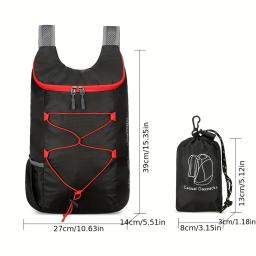 Mochila embalável pequena e leve, ultra-leve, dobrável, para viagens, caminhadas, camping, para homens e mulheres - Image 3