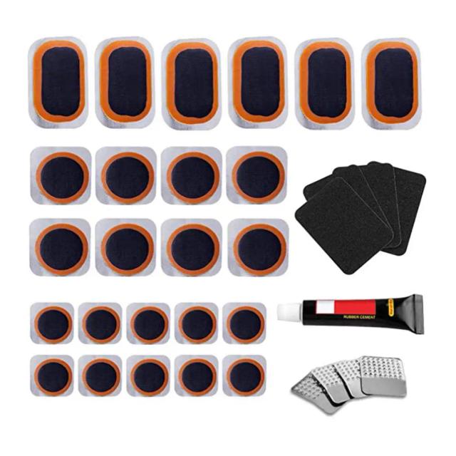 Kit de Reparo Rápido para Pneus de Bicicleta: Sem Cola, Adesivos ou Secagem, Ideal para Perfurações e Acessórios de Proteção