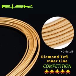 Risk 1pc fio de mudança de freio de bicicleta, linha interna de revestimento de aço inoxidável e nano-teflo, cabo de freio de mudança de bicicleta de estrada mtb fio interno - Image 5