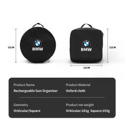 Carro EV Carregamento Cabo Organizador Bag, Travel Storage Box, BMW Desempenho E92, E91, G20, G30, G05, G06, G07, G11, G01, G02, G32 - Image 2