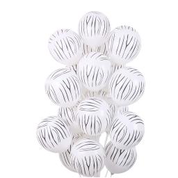 Animal impresso balões de látex para crianças, balões girafa, feliz aniversário decoração festa, chuveiro do bebê, selva safari suprimentos, 12 polegadas, 10 peças - Image 6