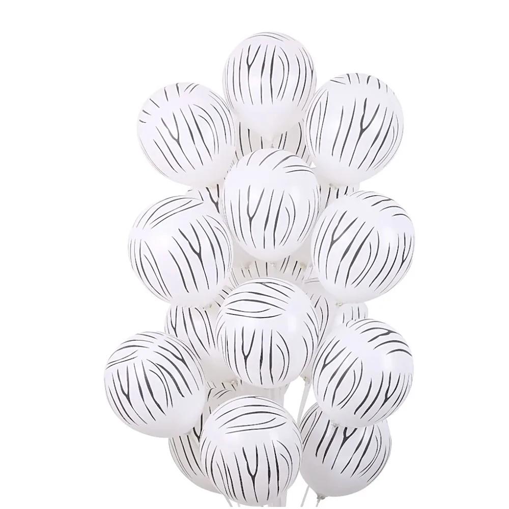 Animal impresso balões de látex para crianças, balões girafa, feliz aniversário decoração festa, chuveiro do bebê, selva safari suprimentos, 12 polegadas, 10 peças - Image 1