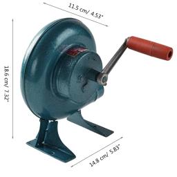 Ventilador de manivela manual para churrasco, 80w, forja doméstica, ventilador de ar para churrasco, com alça manual, ferramenta de cozinha - Image 6