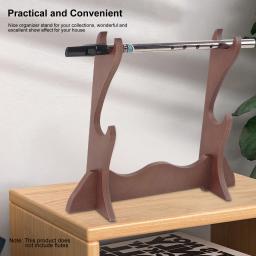 Leve Double Layer Flute Stand, Suporte para desktop Display, Violino Arcos Rack, Suporte para organização de armazenamento - Image 2