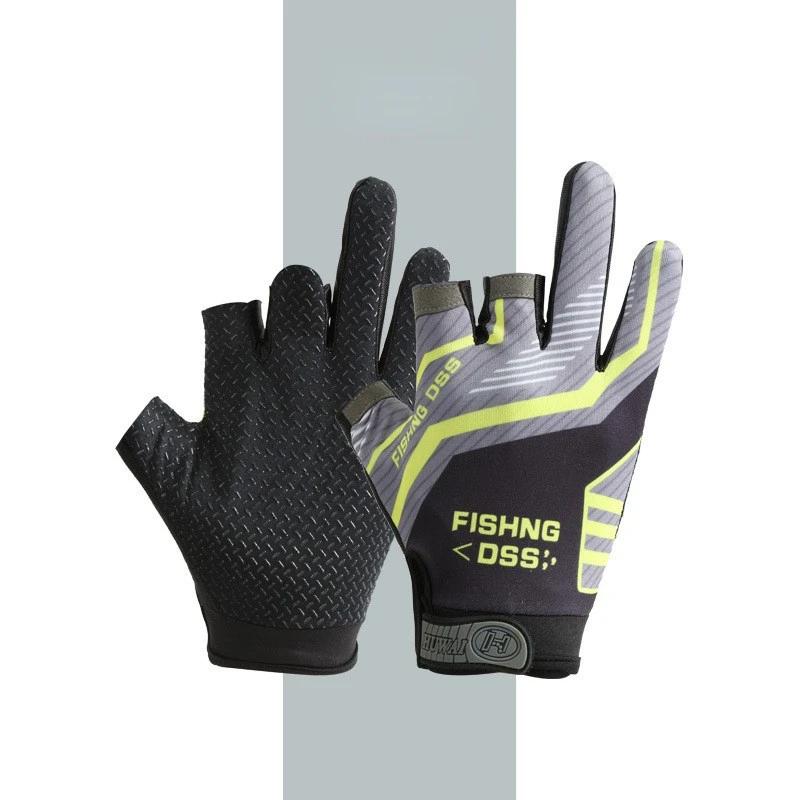 Impermeável três-dedo luvas de pesca, anti-derrapante, anti-suspensão, escalada, ciclismo, elenco, peixes, esportes, proteção ao ar livre - Image 1