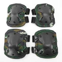 Joelheiras táticas para caça, protetor de cotovelo, CS Airsoft, joelheira esporte ao ar livre, engrenagem de segurança, suporte de proteção, 4 pcs - Image 4