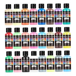 Impermeável acrílico couro pintura conjunto, DIY arte artesanato, projeto sapatos, kit de pintura para assento de carro, bolsa lona, sofá jaquetas, 24pcs - Image 5